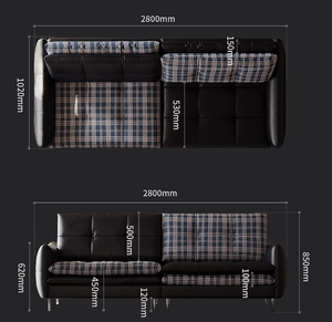 <span class=keywords><strong>Canapé</strong></span> modulaire rectangulaire inclinable haut de gamme design moderne avec revêtement en tissu et acier inoxydable, ensemble de rangement haute densité pour villa - Product Image 6