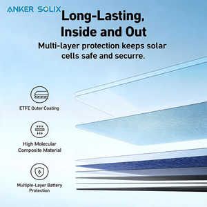 Anker SOLIX PS400 Sturdy Frame 400W 25% Efficiency Bifacial Portable <b>Solar</b> <b>Panel</b> For High-Power Charging / Outdoor Use - Product Image 3