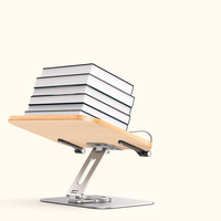 Support de lecture Boneruy rotatif, réglable, pliable, support pour livre, tablette, ordinateur portable