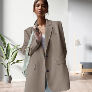 Vente en gros de chemises à manches longues surdimensionnées pour femmes, mode féminine - Product Image 5