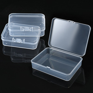 Rectangular Flip Top Storage Box 12.5cm X 10.2cm X 3.2cm With Lid For Batteries Chips Electronics Tools Stationery Fishing Gear - Product Image 2