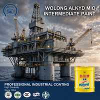 Revêtement liquide intermédiaire alkyde Wolong MIO pour la protection contre la corrosion multi-surfaces des structures en acier, des machines et du bois (extérieur)