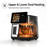 Freidora de Aire Digital de 8L con Doble Calentamiento, Ventana Visible y Pantalla Táctil, 2200W, 16 Programas, OEM CE - ¡Gran Oferta!