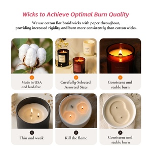Candela a Colonna Nera Opaca in Cera di Soia Naturale di Grado Premium, Ideale per Profumare Bagni di Hotel e <span class=keywords><strong>Arredamento</strong></span> d'Interni - Product Image 6