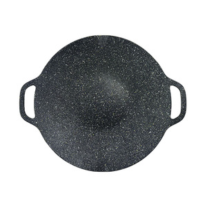 กระทะย่างสไตล์เกาหลีหินไมแฟนไม่ติดกระทะแบบพกพาสำหรับทำอาหารกลางแจ้งกระทะเทปปันยากิ น้ำหนักเบา ทำความสะอาดง่าย ล้างด้วยมือเท่านั้น - Product Image 1