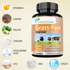 Custom Label Grass Fed Beef Liver Capsules Contains Bovine Liver Grow Stronger Joints Ligaments Tendons Immune Support Capsules - Product Image 3