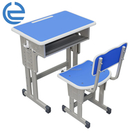 Meubles d'école en métal modernes, ensemble bureau et chaise réglables pour enfants, salle de classe - Bureau d'étudiant durable