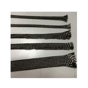Плетеный рукав из углеродного волокна 3K/плетеная сетчатая трубка из углеродного волокна/Змеиный рукав из углеродного волокна 2-40 мм