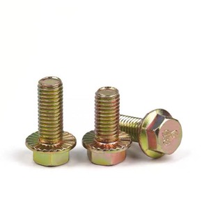 Acero al Carbono GB5787, Zincado Amarillo, Grado 8.8, Cabeza Hexagonal, Brida Plana, Métrica M6-M16 - Product Image 4