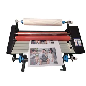 Albüm kağıt fotoğraf yapımı için çift 100 soğuk laminasyon makinesi sayfası