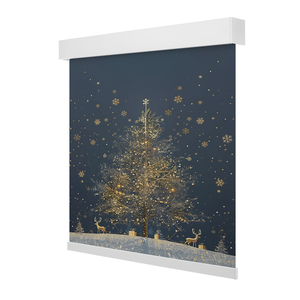 Zstarr Giáng Sinh Trang Trí Cửa Sổ Bao Gồm Kéo Xuống Phòng Darkening Valance Nhiệt Cách Nhiệt Dệt Vải Rèm Lăn Cho Nhà - Product Image 4