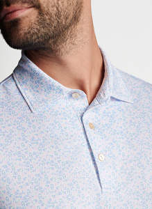 เสื้อโปโลสีเขียวสำหรับผู้ชายเสื้อโปโลสีเขียวโพลีเอสเตอร์สแปนเด็กซ์พิมพ์ซับลิเมชันงาน OEM - Product Image 3