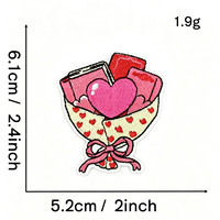 Patchs thermocollants brodés en forme de canard rose mignon lisant un livre en forme de cœur pour la Saint-Valentin, décoration DIY pour vêtements
