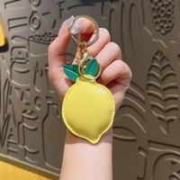 Porte-clés mousqueton en métal doré Vintage pour femmes pour amour coeur breloque en cuir accessoire de sac à la mode en gros personnalisable