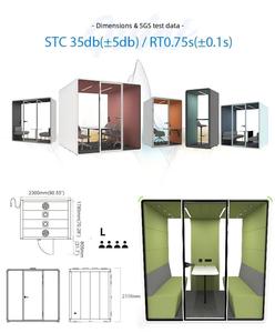 Cabina Telefonica Acustica Insonorizzata per Centro Commerciale, Ufficio Open Space, Stazione di Chiamata Privata - Product Image 2