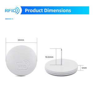 Étiquettes rigides RFID UHF EAS d'étiquette intelligente d'<span class=keywords><strong>aiguille</strong></span> <span class=keywords><strong>circulaire</strong></span> d'EAS d'étiquette antivol de magasins de vêtements pour la gestion au détail des vêtements - Product Image 5