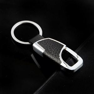 Wholesale <b>Personalized</b> Metal With Logo Pu Leather Keyholder for Dealer Promo Business Gift Custom Car <b>Keychain</b> - Product Image 3