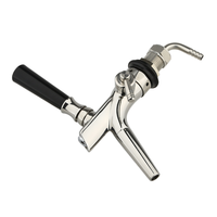 Robinet de robinet de bière de qualité alimentaire en acier inoxydable argenté nouveau design nettoyage facile pour l'équipement de cuisine de brasseur de bar à bière commercial