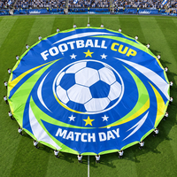 Bannière géante de compétition pour événements sportifs, supporters de football, bannière personnalisée imprimée, durable et écologique