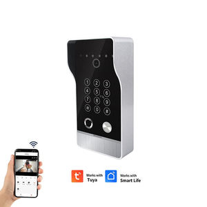 Sonnette WiFi Tuya <span class=keywords><strong>avec</strong></span> interphone, caméra de sécurité, carillon intérieur, vision nocturne HD 1080P, détection de mouvement PIR, compatible iOS et Android - Product Image 2