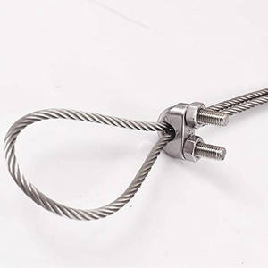 Pince pour câbles métalliques en acier inoxydable, 50 pièces, usine chinoise, pince-câble, raccords de quincaillerie, DIN741 - Product Image 4