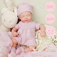 Weiche, solide Silikon-Reborn-Puppen (13 Zoll) LouLou mit anpassbarem Geschlecht und Frisur, simuliertes Frühgeborenen-Spielzeug
