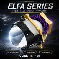 VAHID Lentille de projecteur Bi-LED 3.0 pouces, faisceau haut/bas, 6000K, 12V, 70W, kit de modernisation de phares de voiture, universel LHD/RHD
