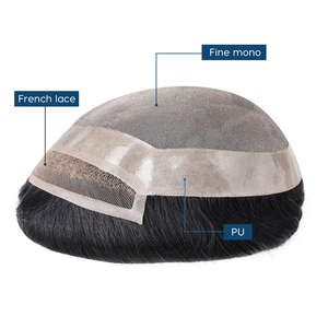 Nuovi tempi 100% indiano <span class=keywords><strong>capelli</strong></span> umani in pizzo <span class=keywords><strong>parrucchino</strong></span> anteriore <span class=keywords><strong>uomo</strong></span> <span class=keywords><strong>parrucchino</strong></span> <span class=keywords><strong>capelli</strong></span> fini Mono <span class=keywords><strong>capelli</strong></span> per gli uomini - Product Image 2