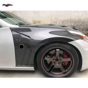 Kit de carrosserie en fibre de carbone pour <span class=keywords><strong>Nissan</strong></span> Z34 370Z Coupé, comprenant un garde-boue avant et un capot moteur - Product Image 4