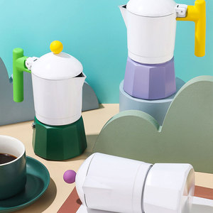 Fábrica al por mayor estilo italiano estufa de inducción de aluminio portátil Espresso <span class=keywords><strong>cafetera</strong></span> Moka Pot - Product Image 4