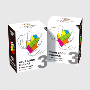 Custom Kid Rubik 'S Kubus Vouwdoos Kinderen Speelgoed 3d Puzzel Papieren Verpakking - Product Image 2