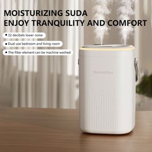 New 1.3L Capacity Diffuser Night Light Smart APP Controlled Battery Powered Mini Mist Ultrasonic <b>Humidifier</b> with Digital Display - Product Image 6