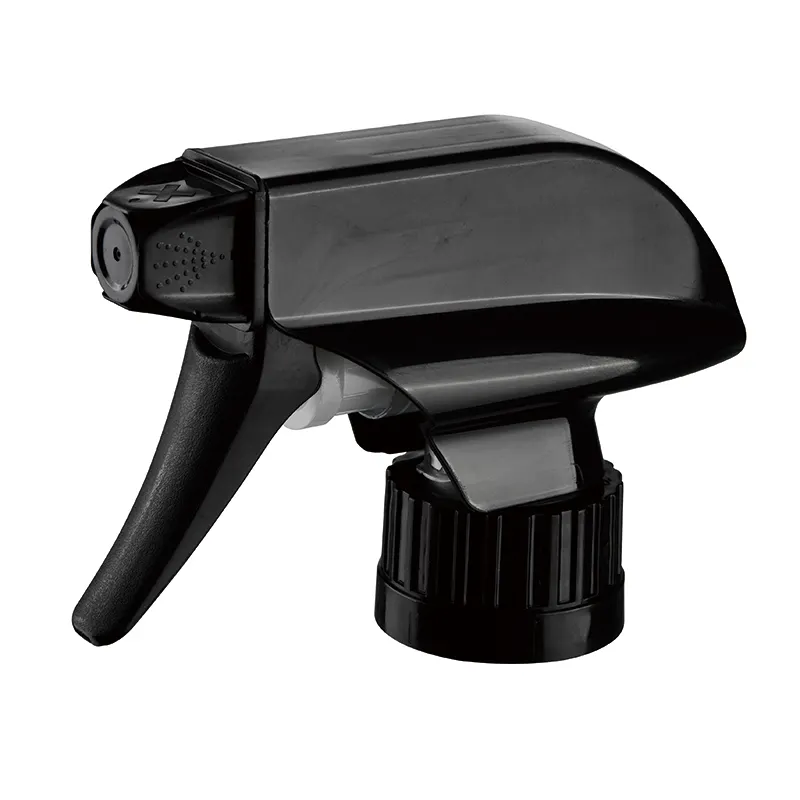 28 400 410 415 All Plastic Foam Black Trigger Sprayer Cap With Child Safety Lock Foam Sprayer Trigger