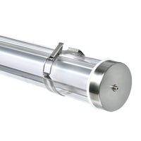 Luminaire LED Tri-Proof IP68 IK10 50W résistant à la corrosion, luminaire tubulaire linéaire pour usine industrielle