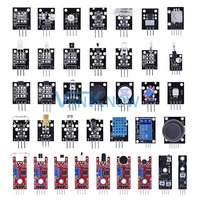 Kit de Módulos de Sensores 37 en 1, Programación de Varios Sensores, Aprendizaje de Módulos de Sensores, Kit de Inicio con 45 Módulos de Sensores