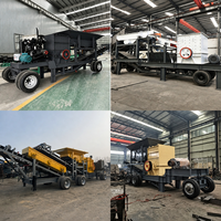 Concasseur mobile de type Big-Block-Crushing Rock pour la réduction de matériaux primaires
