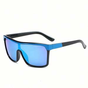 Lunettes de soleil carrées surdimensionnées pour hommes et femmes, mode 2022, lunettes de sport pour le ski, la randonnée, verres monobloc - Product Image 5