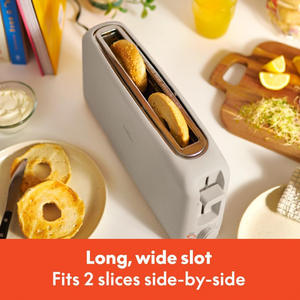 10inch Long Slot 900-watt Six-level Reheat Function with Cancel Button <strong>Single</strong>-hole Two-<strong>slice</strong> Ultra-thin <strong>Toaster</strong> - Product Image 3