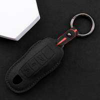 Étui de protection en cuir pour clé de voiture Porsche Panamera Cayenne 971 911 9YA Macan Boxster, accessoires de voiture