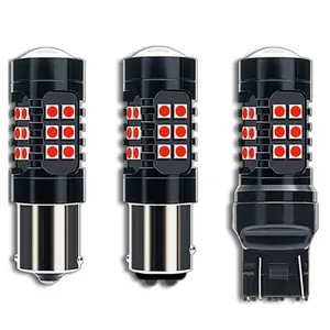 12v سيارة مصباح ليد خلفي لمبة 1156 1157 T20 T25 3030 30SMD BA15S توقف الصمام ضوء دراجة نارية مصباح إشارة الانعطاف Led