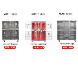 Metal paslanmaz çelik modüler Vet köpek enjeksiyon sandık paneli kulübesi kafes banka köpekler için Pet kafesleri & evler - Product Image 5