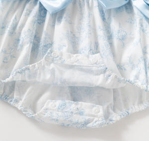 Ingrosso 2025 collezione Designer in morbido cotone stampa floreale bambino a maniche lunghe Oneise, <span class=keywords><strong>elegante</strong></span> festa <span class=keywords><strong>pagliaccetto</strong></span> bambina - Product Image 5