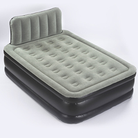 Matelas pneumatique double avec pompe intégrée, lit gonflable pour la maison, la chambre d'amis, le camping