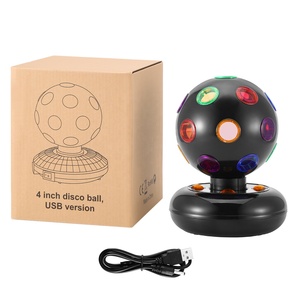 Đèn <span class=keywords><strong>LED</strong></span> RGB Xoay Tròn, Đèn Trang Trí Hình Cầu, Đèn Flash Sân Khấu Tiệc, Đèn Vũ Trường Nhiều Màu - Product Image 6