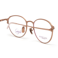 Vente en gros de lunettes en titane, monture optique ronde rétro pour dames et hommes