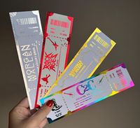 Billet thermique personnalisé pour exposition, événement, spectacle, bon de réduction, coupon de paiement, billet d'entrée personnalisé