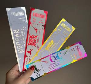 <span class=keywords><strong>Billet</strong></span> en papier thermique <span class=keywords><strong>Billet</strong></span> d'exposition personnalisé Bon <span class=keywords><strong>de</strong></span> réduction en espèces <span class=keywords><strong>Billet</strong></span> d'entrée personnalisé - Product Image 3