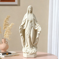 Fabricant OEM d'objets artisanaux en résine, figurine religieuse catholique élégante et pratique en polyrésine, statue, sculpture de la Vierge Marie