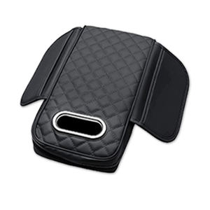 Wholesale Car Armrest <b>Cover</b> PU <b>Leather</b> With Tissue Storage Memory Foam Height Pad Auto Center Protective <b>Cushion</b> Support - Product Image 2