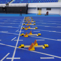 Bloques de départ électroniques avec détection de fausse départ - Équipement professionnel d'athlétisme pour la course de vitesse